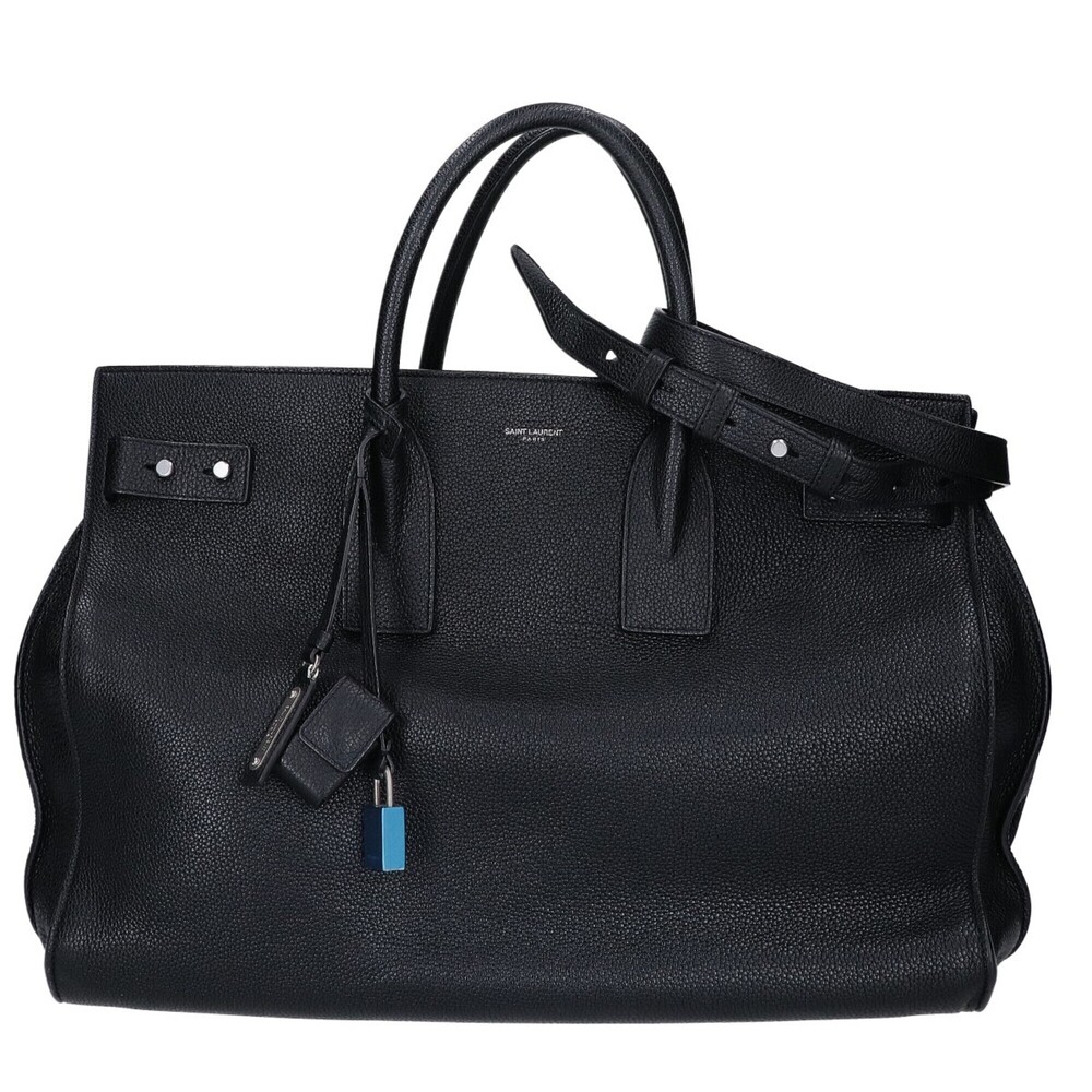 Yves Saint Laurent SAINT LAURENT PARIS 478167 Grain Leather Sac De Jour Soupl...